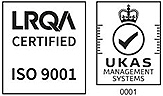 LRQA certified ISO 9001 and UKAS Management Systems